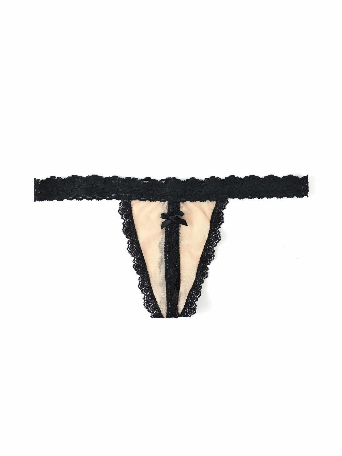 &oh™ Nude Illusion Crotchless G-String - Hanky Panky