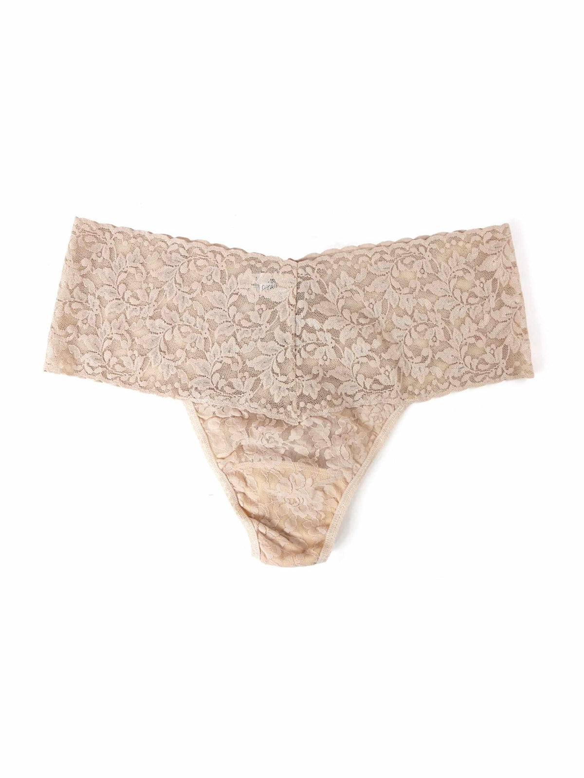 Plus Size Retro Lace Thong Chai - Hanky Panky