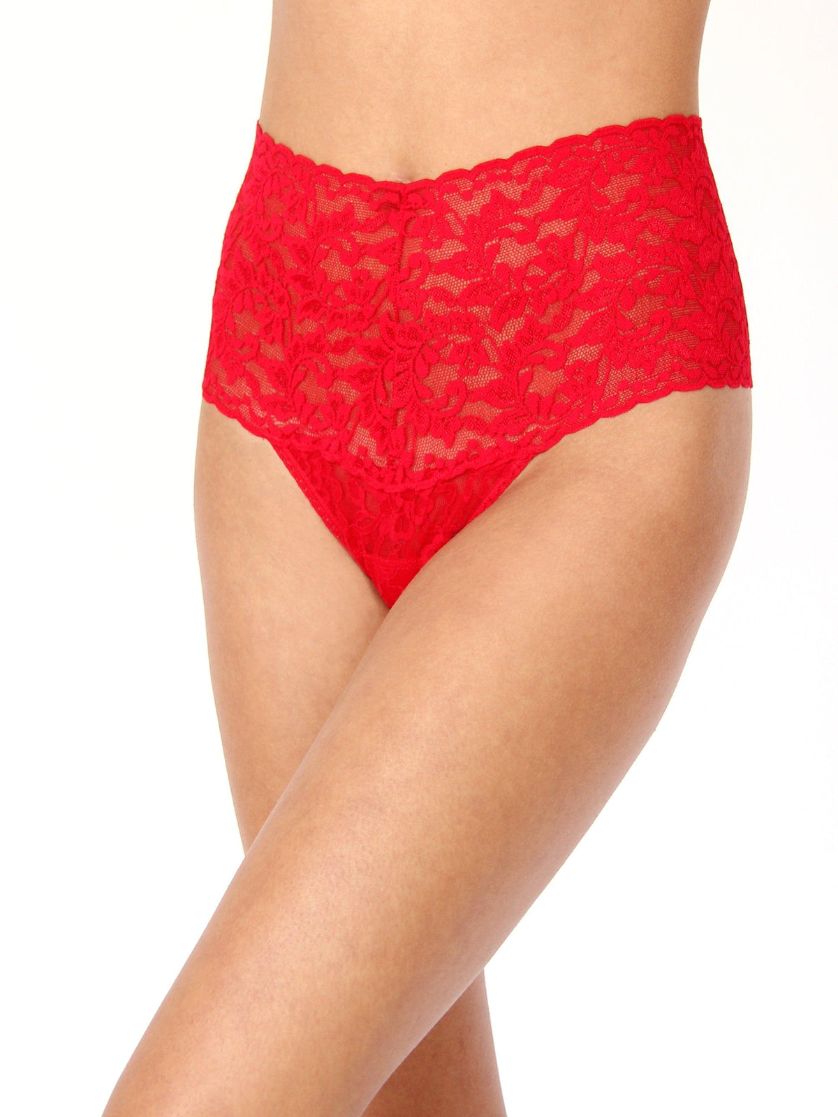 Retro Lace Thong Red - Hanky Panky