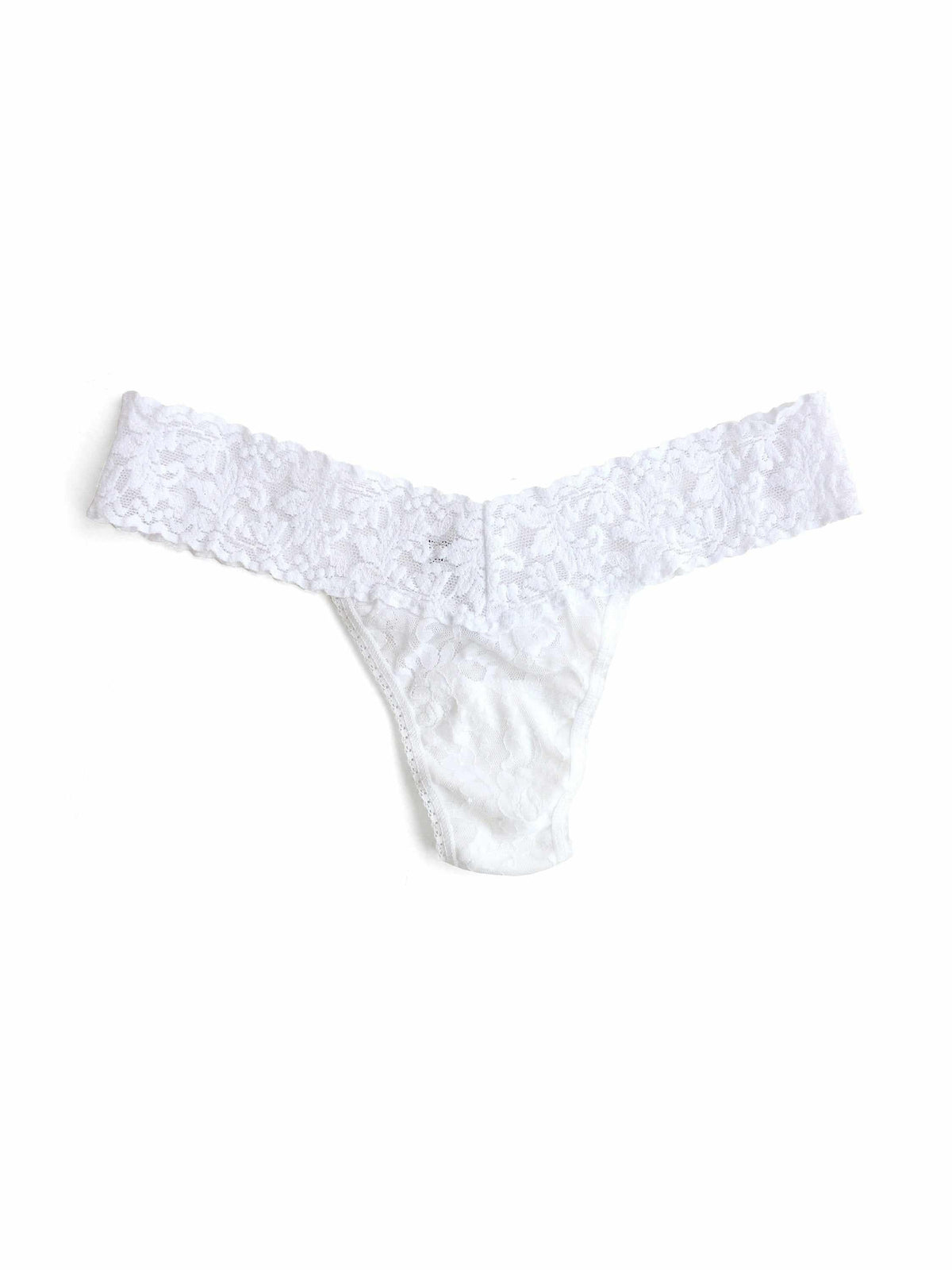 Signature Lace® Low Rise Thong White - Hanky Panky