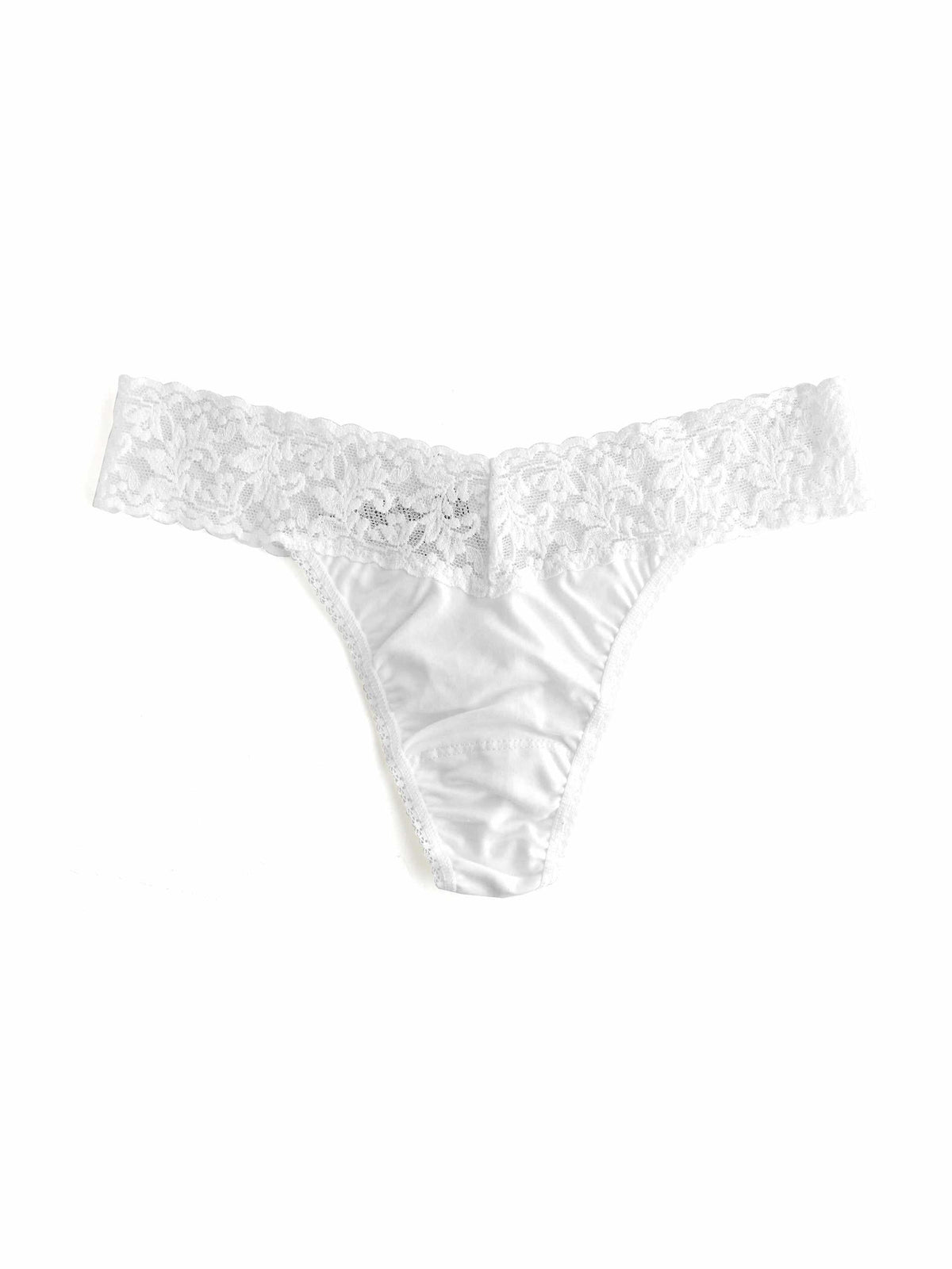 Supima® Cotton Original Rise Thong White - Hanky Panky