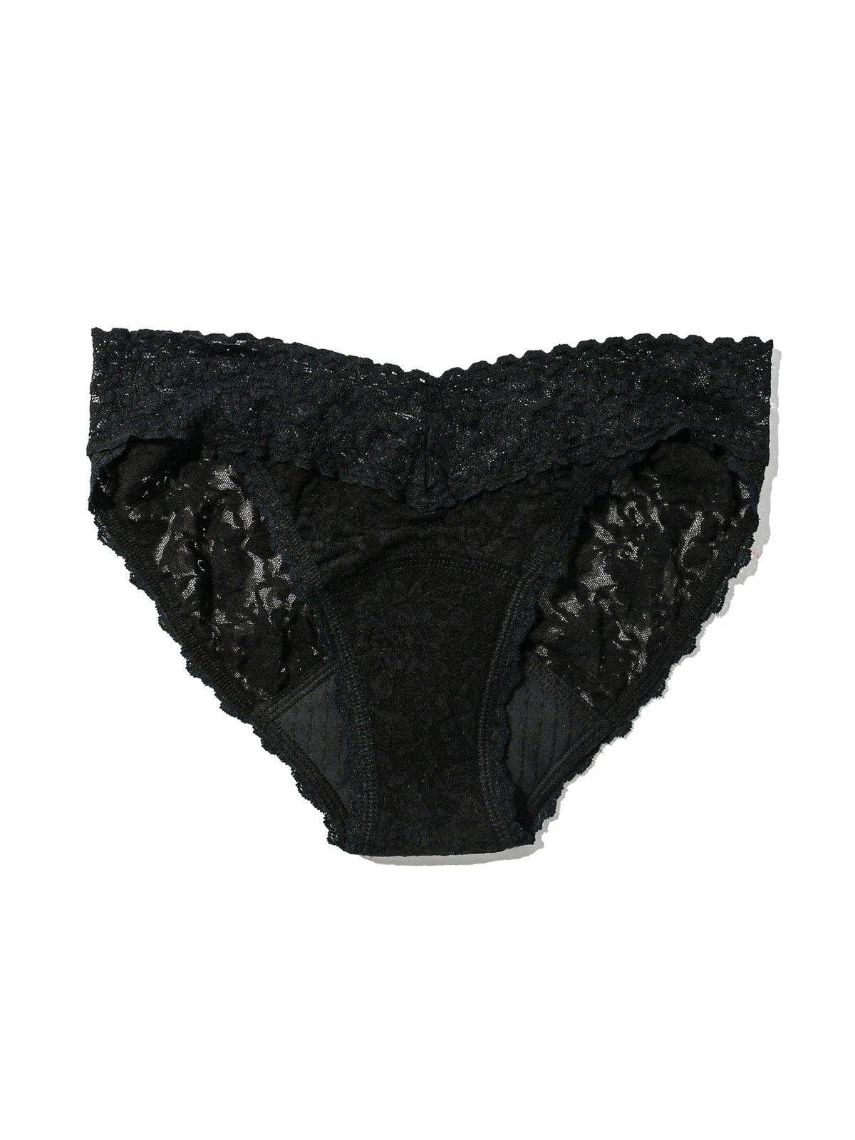 Signature Lace® Leakproof V-Kini Black - Hanky Panky