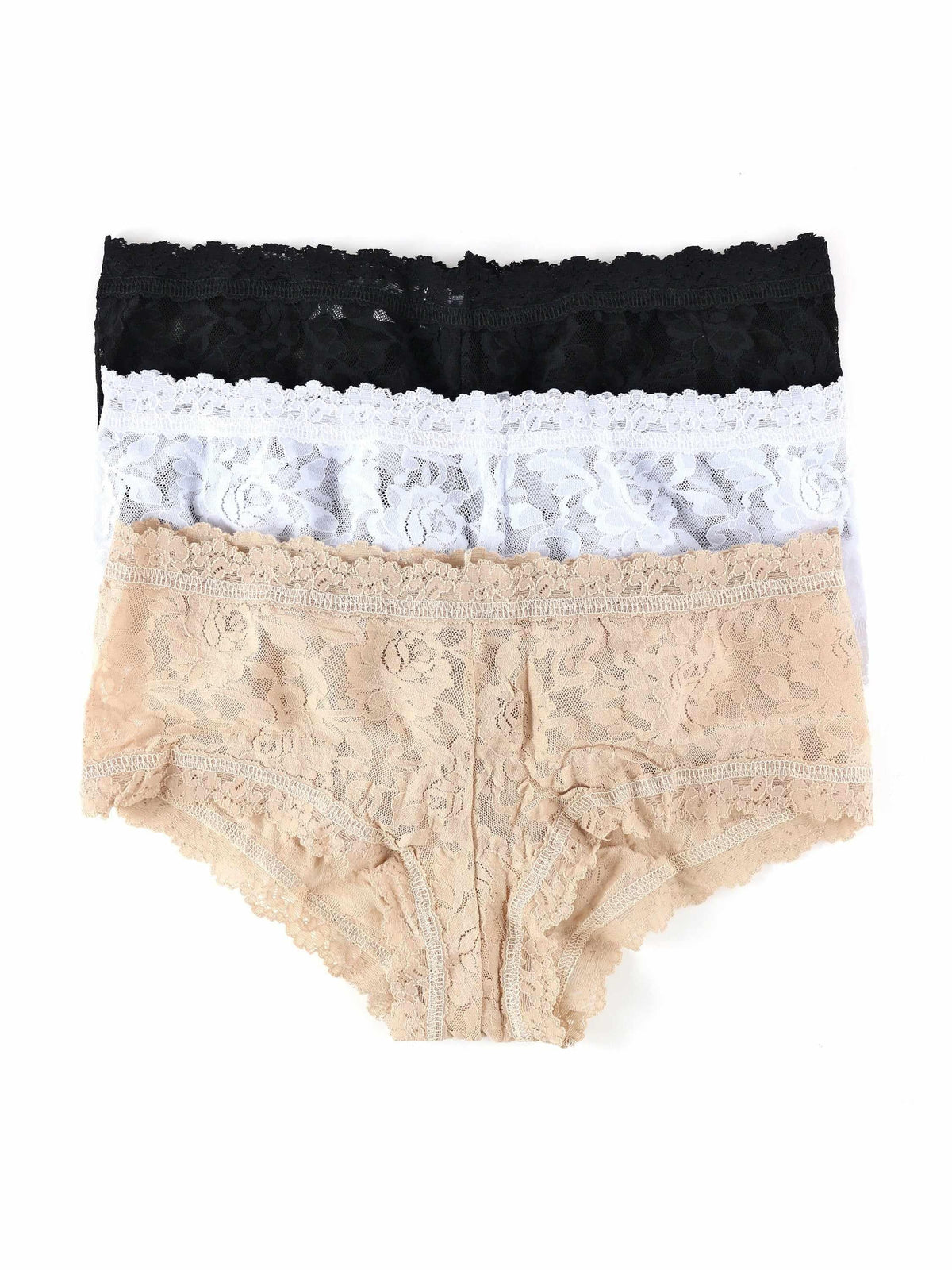 3 Pack Signature Lace® Boyshorts - Hanky Panky