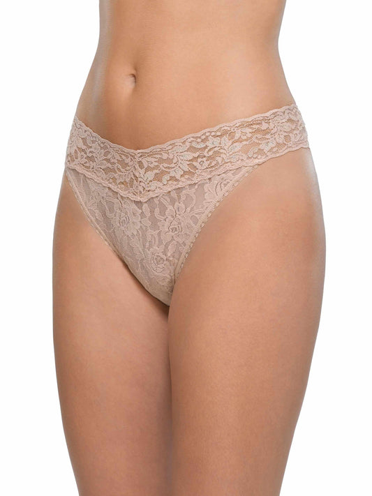 Bottle Service 3 Pack Signature Lace® Original Rise Thongs In Printed - Hanky Panky
