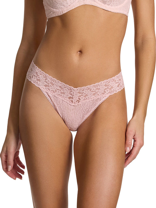 Secret Garden 5 Pack Signature Lace® Original Rise Thongs In Printed B - Hanky Panky