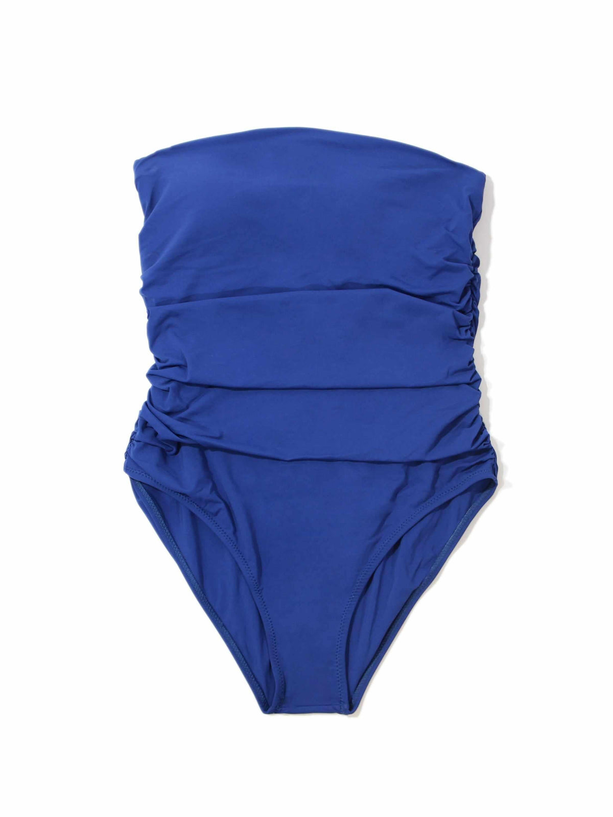 Bandeau One Piece Swimsuit Poolside Blue Sale - Hanky Panky