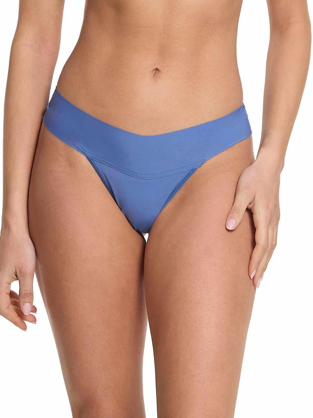 BreatheSoft™ Natural Rise Thong Rainy Day Blue - Hanky Panky