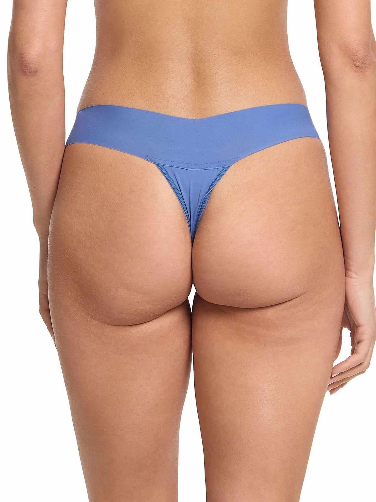 BreatheSoft™ Natural Rise Thong Rainy Day Blue - Hanky Panky