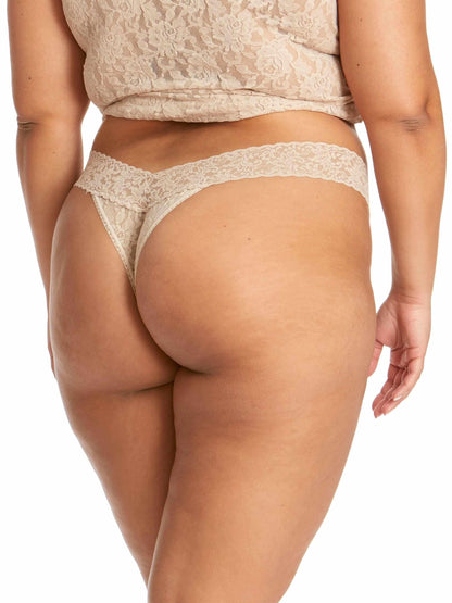 Signature Lace® Original Rise Thong Chai - Hanky Panky