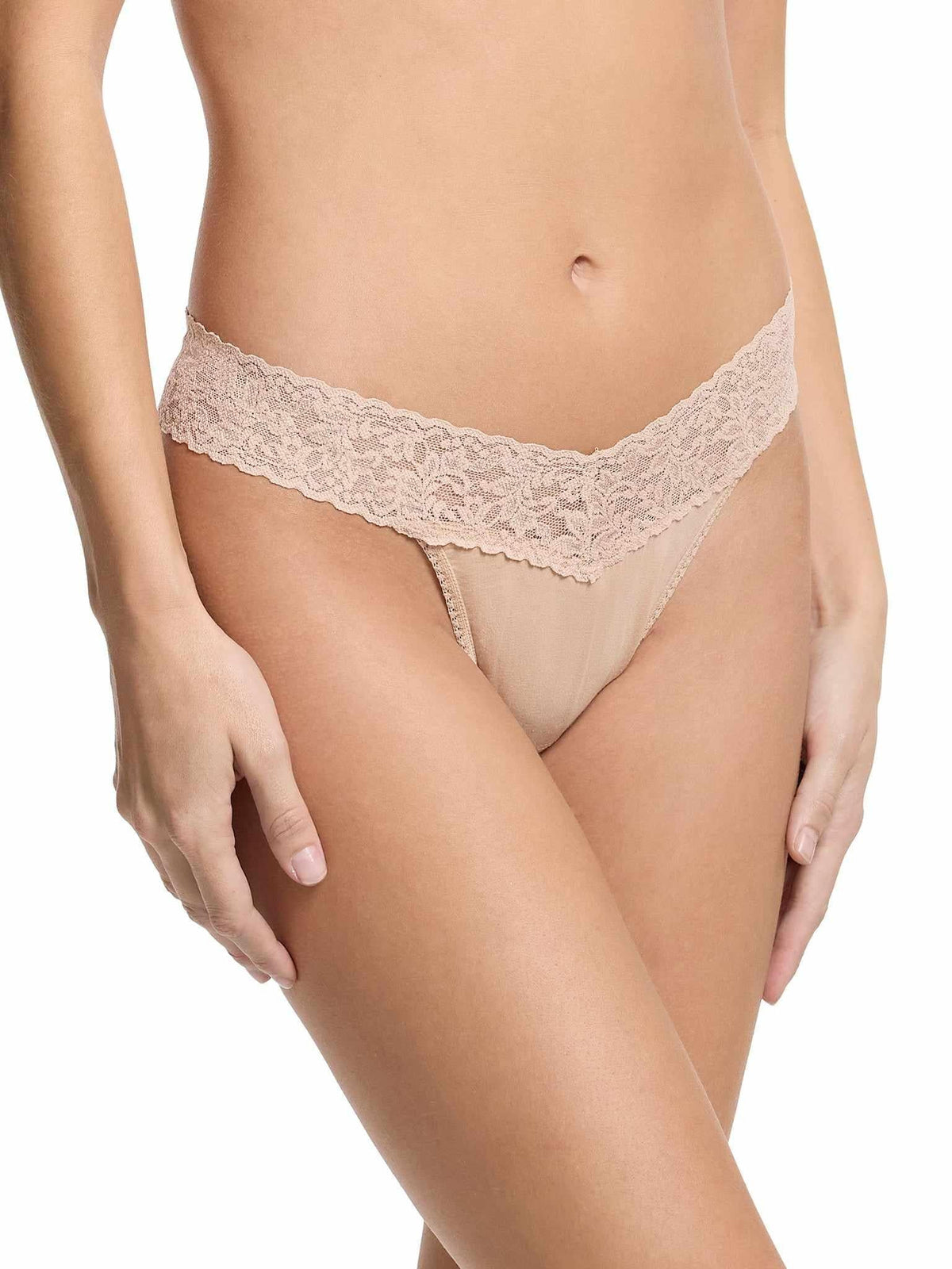 Supima® Cotton Original Rise Thong Chai - Hanky Panky