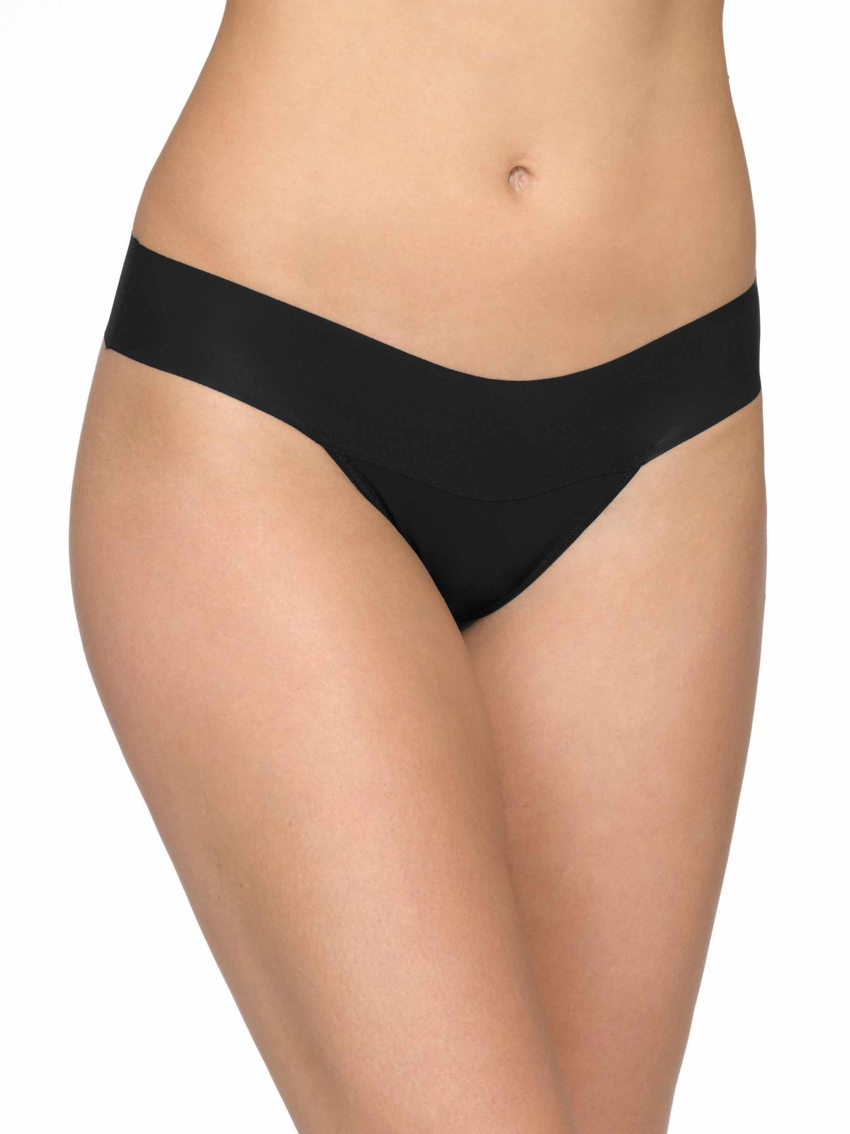 BreatheSoft™ Natural Rise Thong Black - Hanky Panky