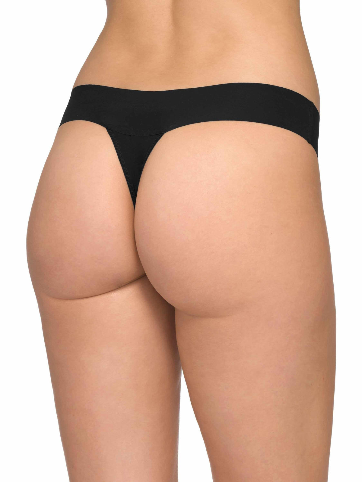 BreatheSoft™ Natural Rise Thong Black - Hanky Panky