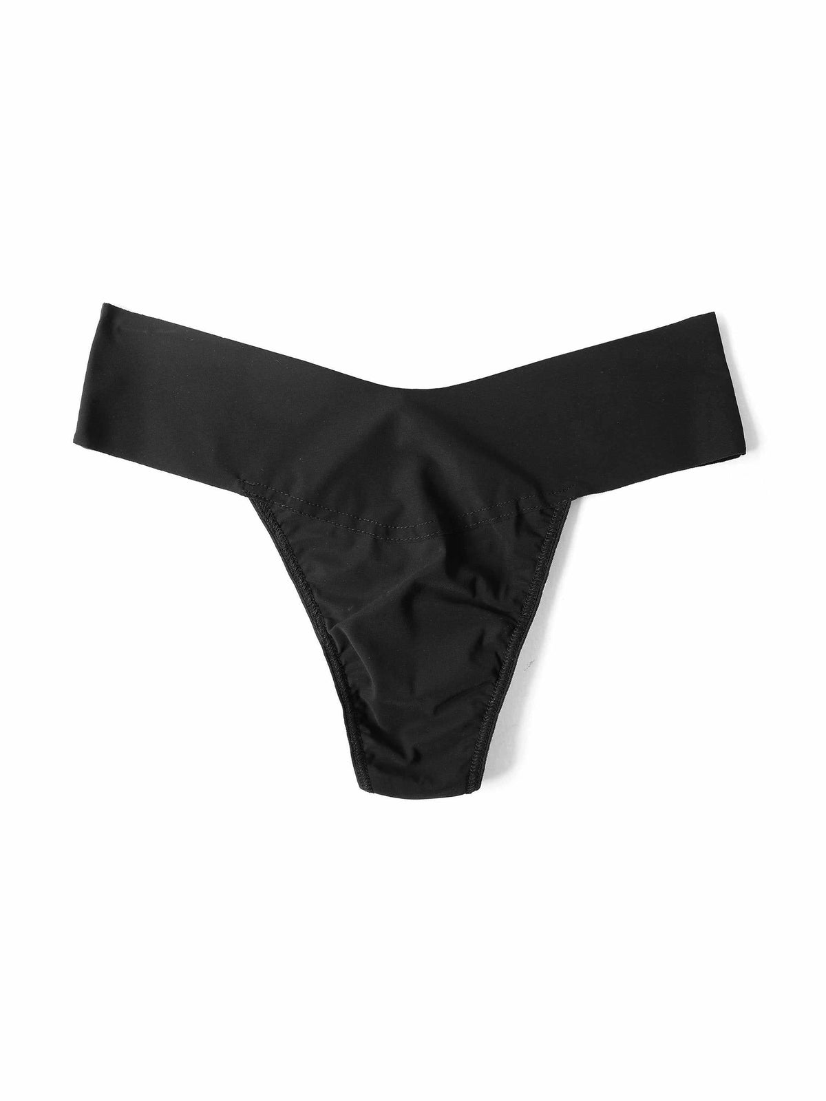 BreatheSoft™ Natural Rise Thong Black - Hanky Panky