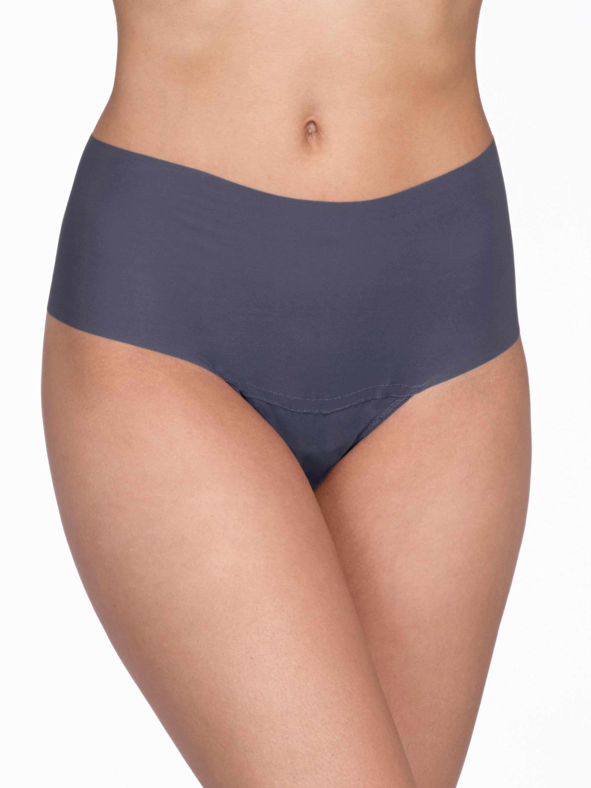 BreatheSoft™ High Rise Thong Granite Grey - Hanky Panky