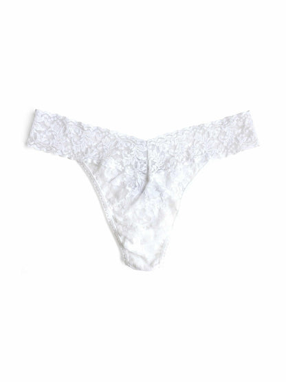 Signature Lace® Original Rise Thong White - Hanky Panky