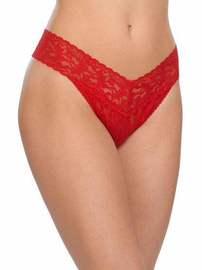 Signature Lace® Original Rise Thong Red - Hanky Panky