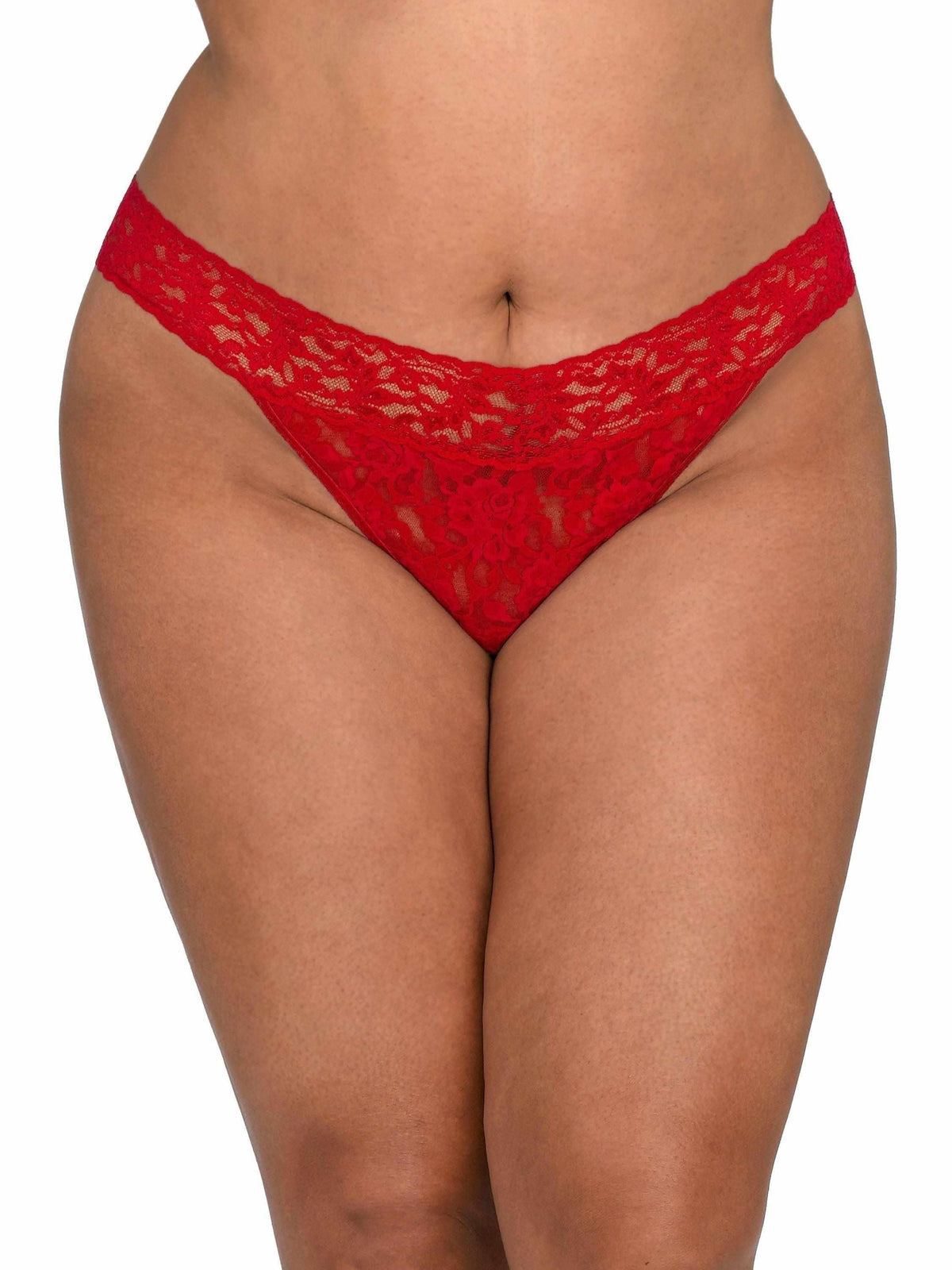 Signature Lace® Original Rise Thong Red - Hanky Panky