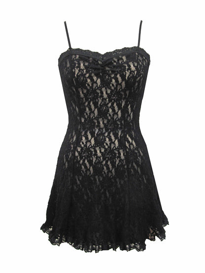 Signature Lace® Cigarette Girl Chemise Black - Hanky Panky
