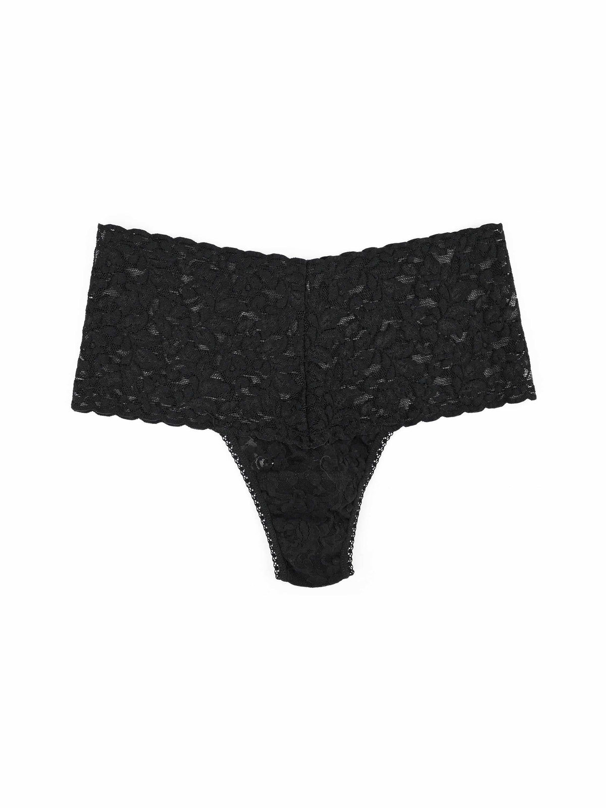Retro Lace Thong Black - Hanky Panky