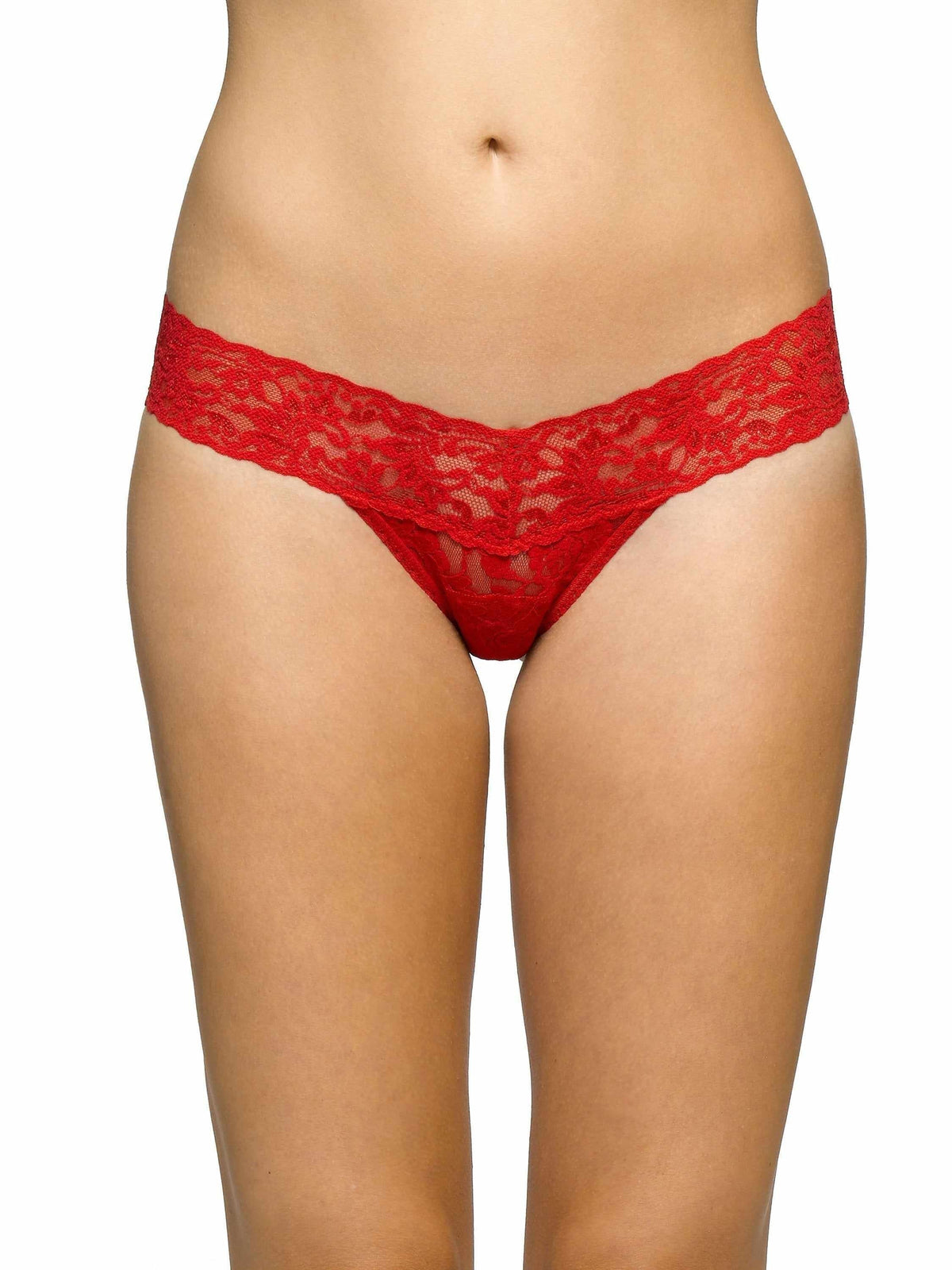 Signature Lace® Low Rise Thong Red - Hanky Panky