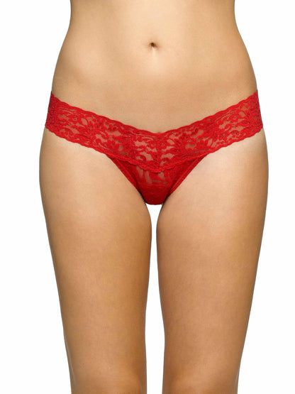 Signature Lace® Low Rise Thong Red - Hanky Panky