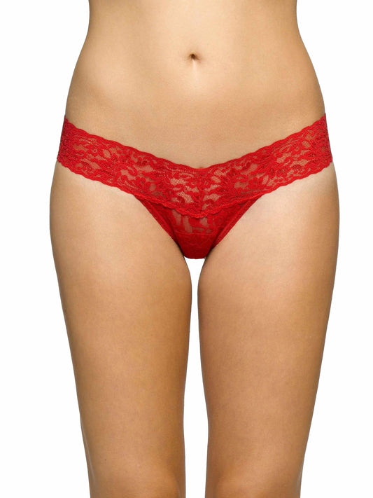 Signature Lace® Low Rise Thong Red - Hanky Panky