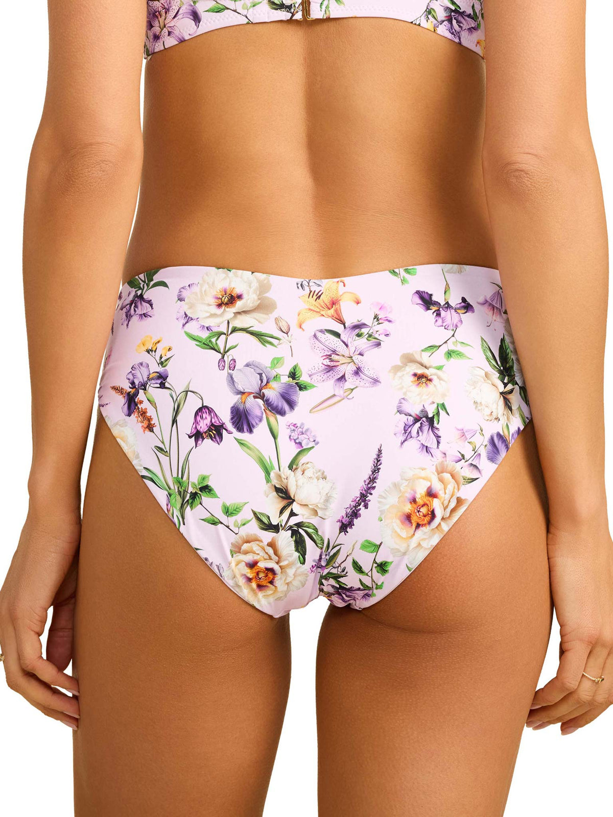 V-Kini Swimsuit Bottom Fawning Flora Purple - Hanky Panky