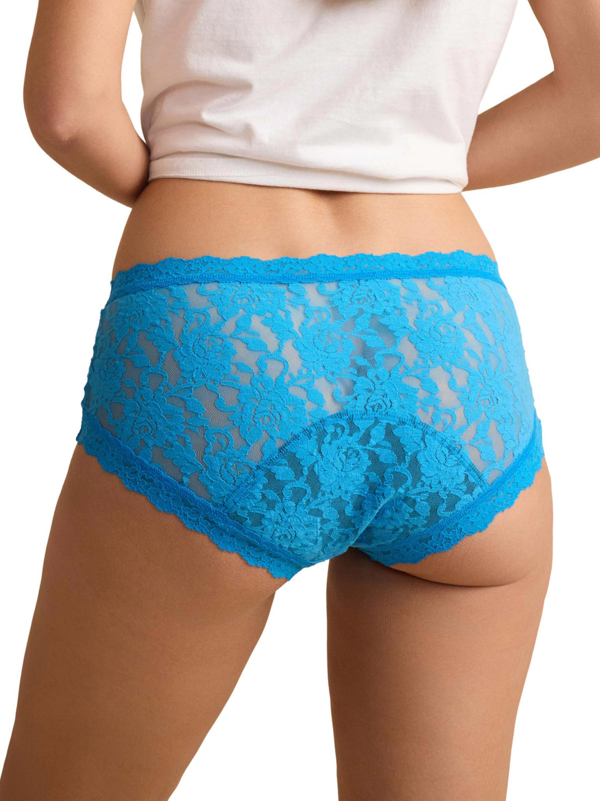 Signature Lace® Leakproof Boyshort Laguna Blue - Hanky Panky