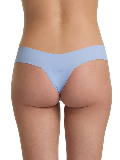 BreatheSoft™ Natural Rise Thong Fresh Air Blue - Hanky Panky