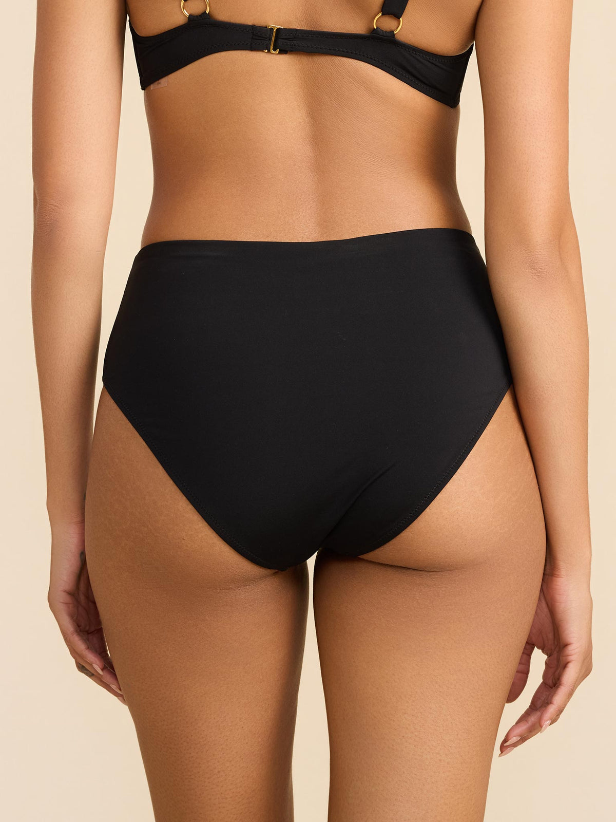 Swim High Rise Bottom Black - Hanky Panky