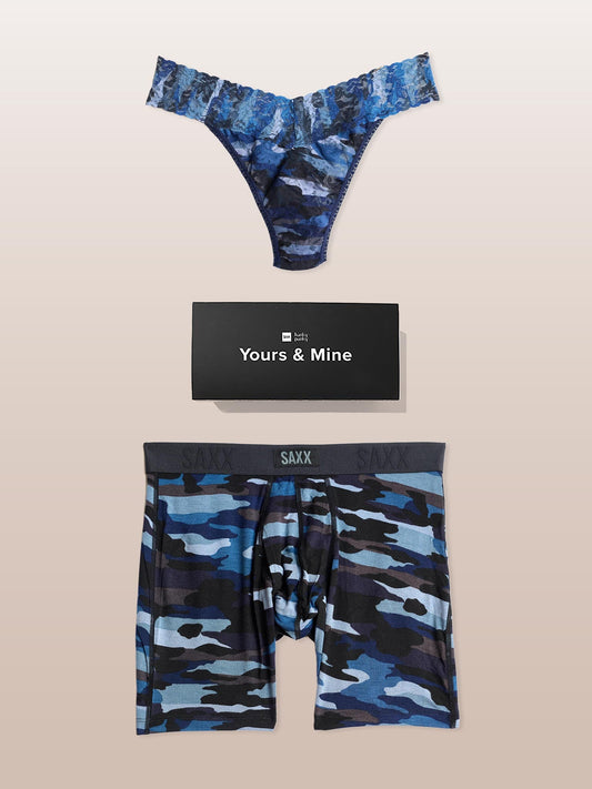 Signature Lace® Original Rise Thong And Saxx Super Soft V - Hanky Panky