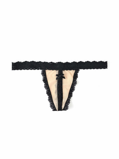 &oh™ Nude Illusion Crotchless G-String - Hanky Panky