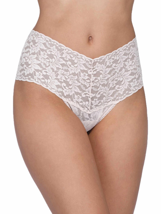 Retro Lace Thong White - Hanky Panky