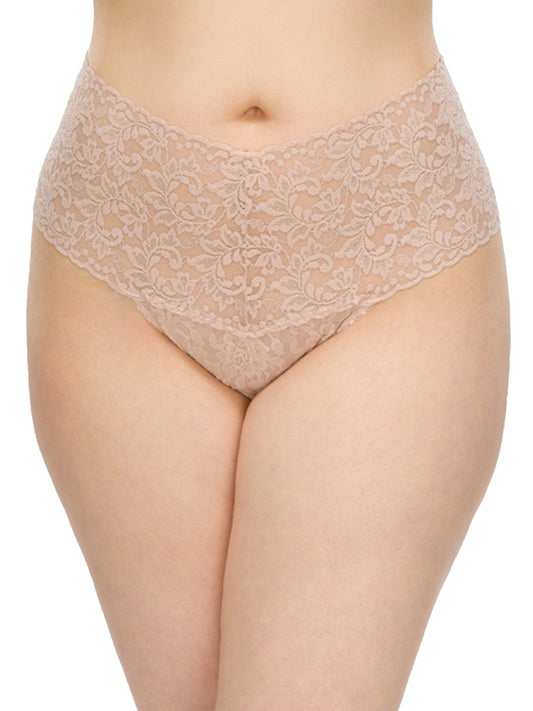 Plus Size Retro Lace Thong Chai - Hanky Panky
