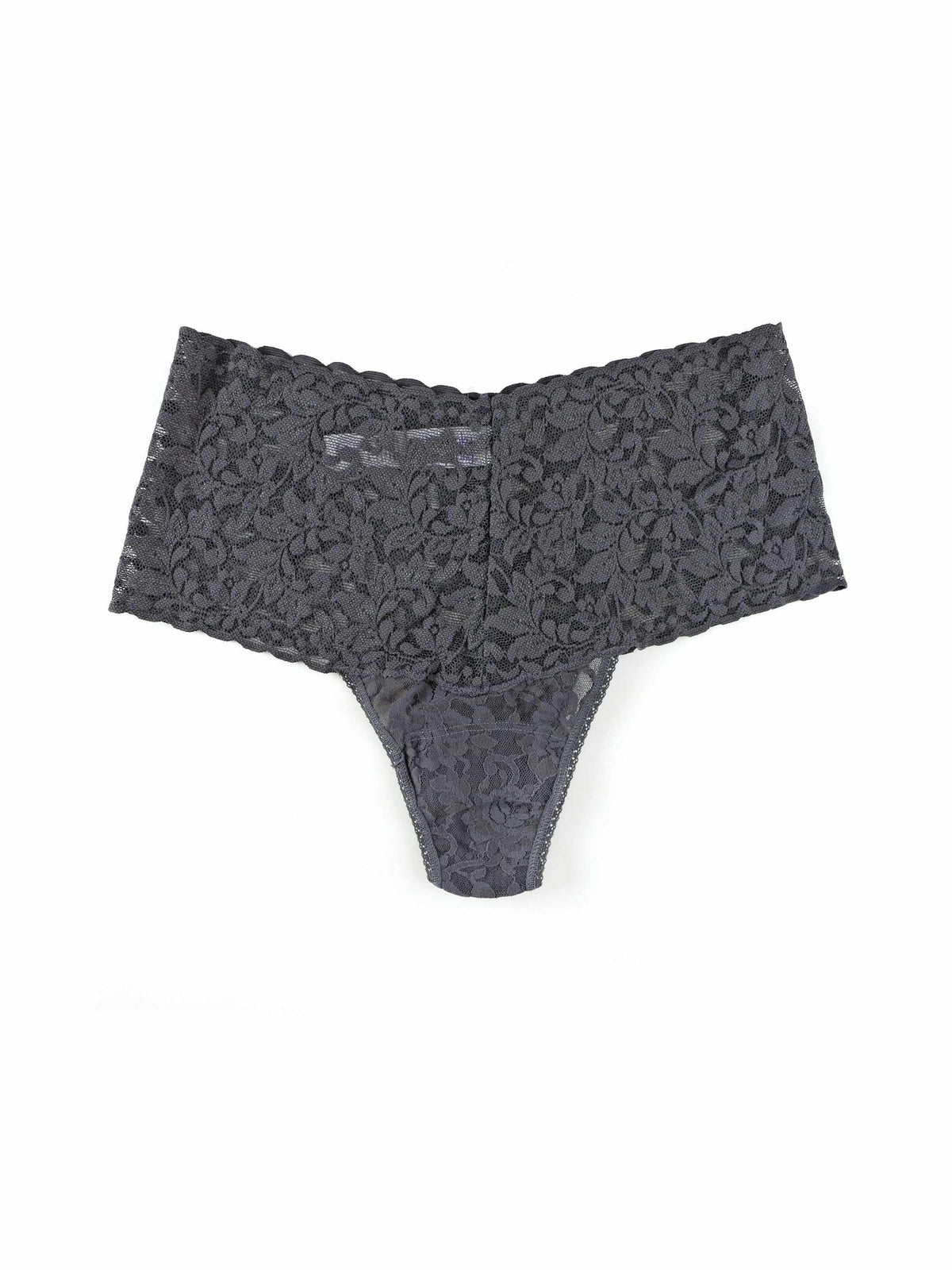 Retro Lace Thong Granite Grey - Hanky Panky