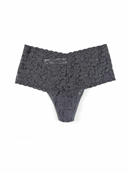 Retro Lace Thong Granite Grey - Hanky Panky