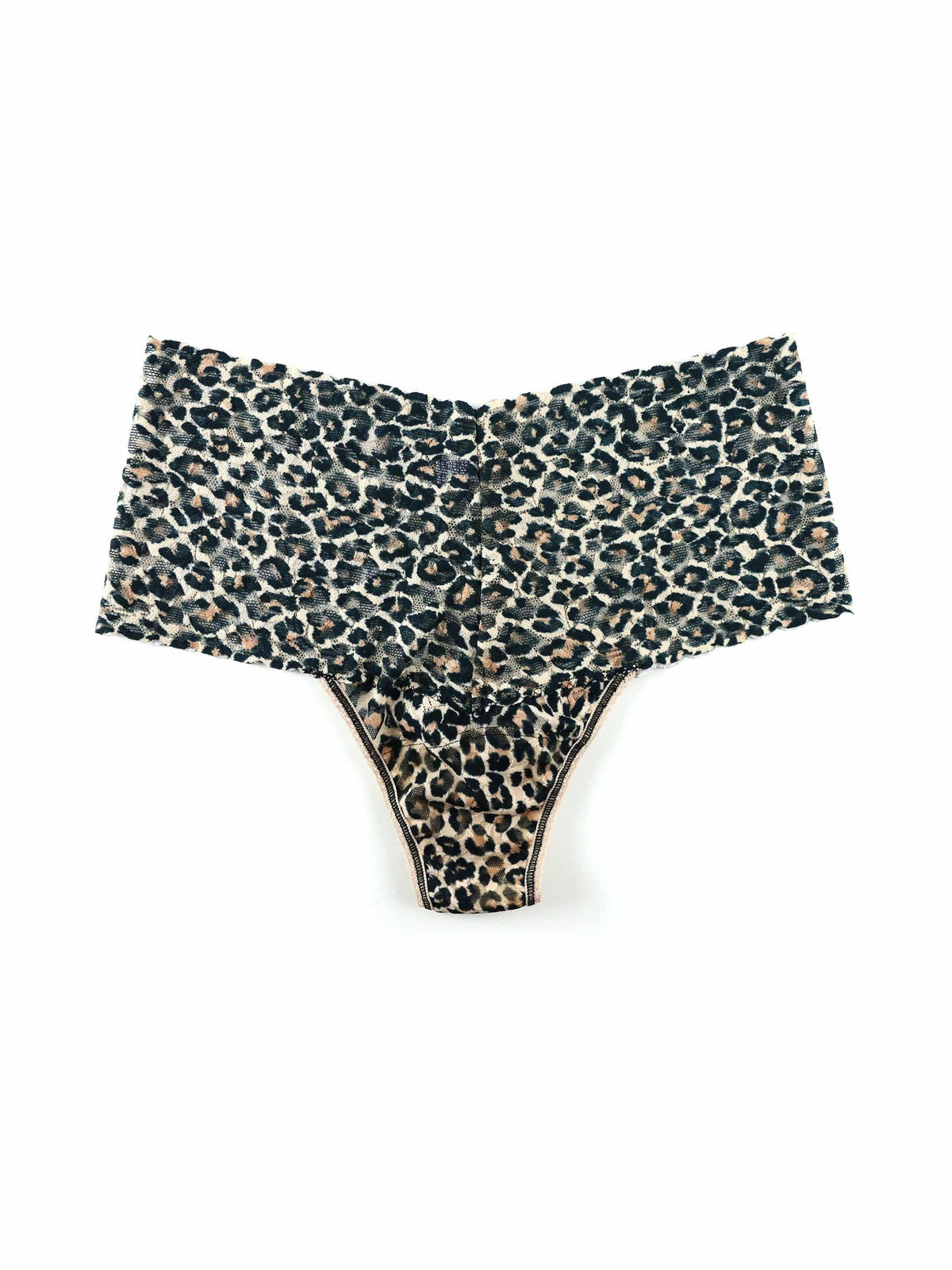 Printed Retro Lace Thong Classic Leopard - Hanky Panky