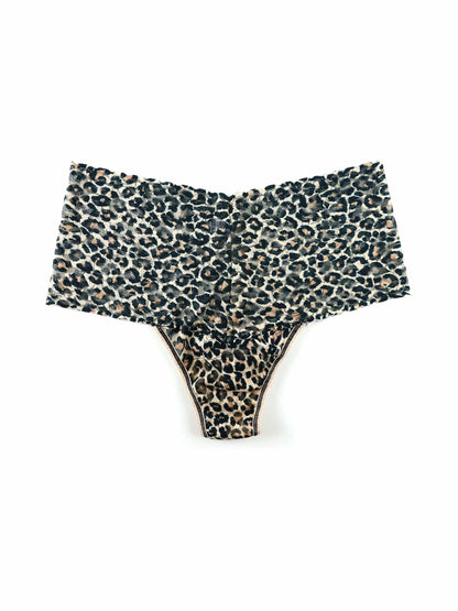 Printed Retro Lace Thong Classic Leopard - Hanky Panky