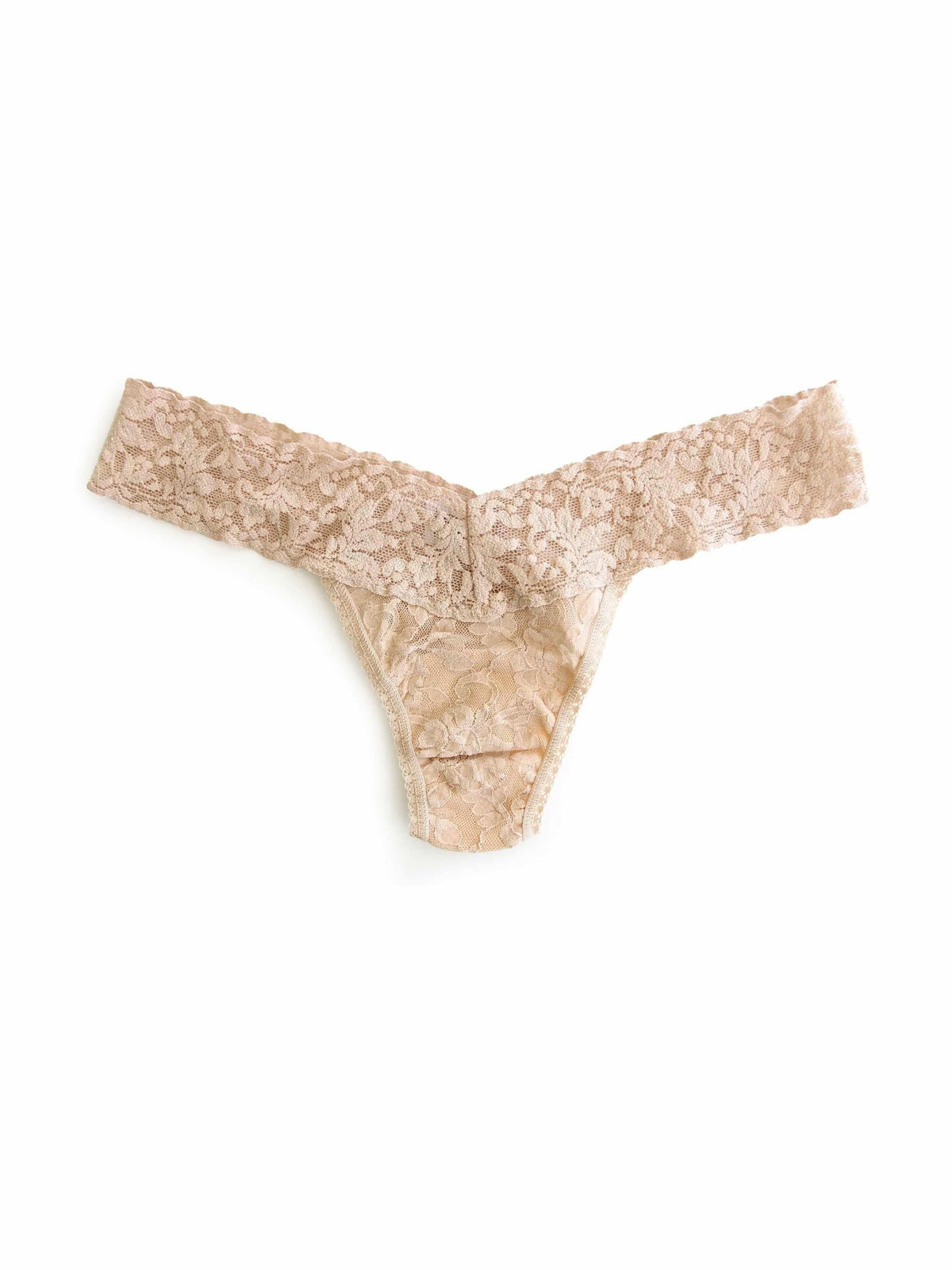 Signature Lace® Low Rise Thong Chai - Hanky Panky