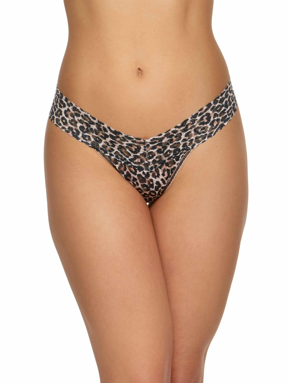 Printed Signature Lace® Low Rise Thong Classic Leopard - Hanky Panky
