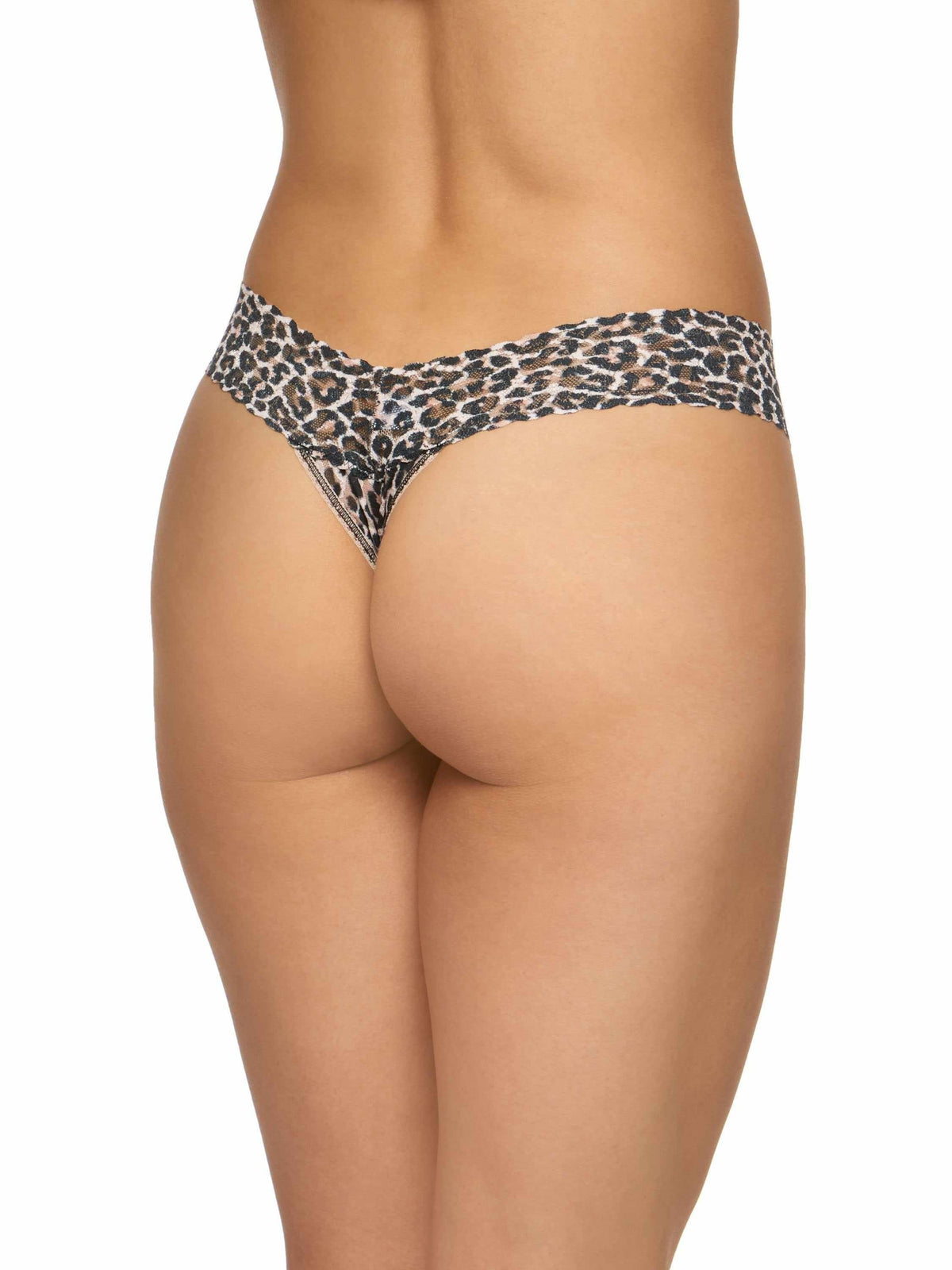 Printed Signature Lace® Low Rise Thong Classic Leopard - Hanky Panky