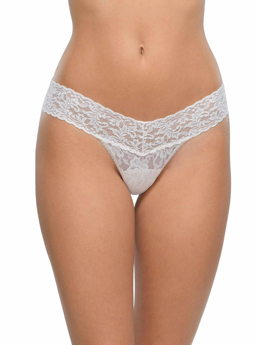 Signature Lace® Low Rise Thong White - Hanky Panky