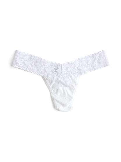Signature Lace® Low Rise Thong White - Hanky Panky