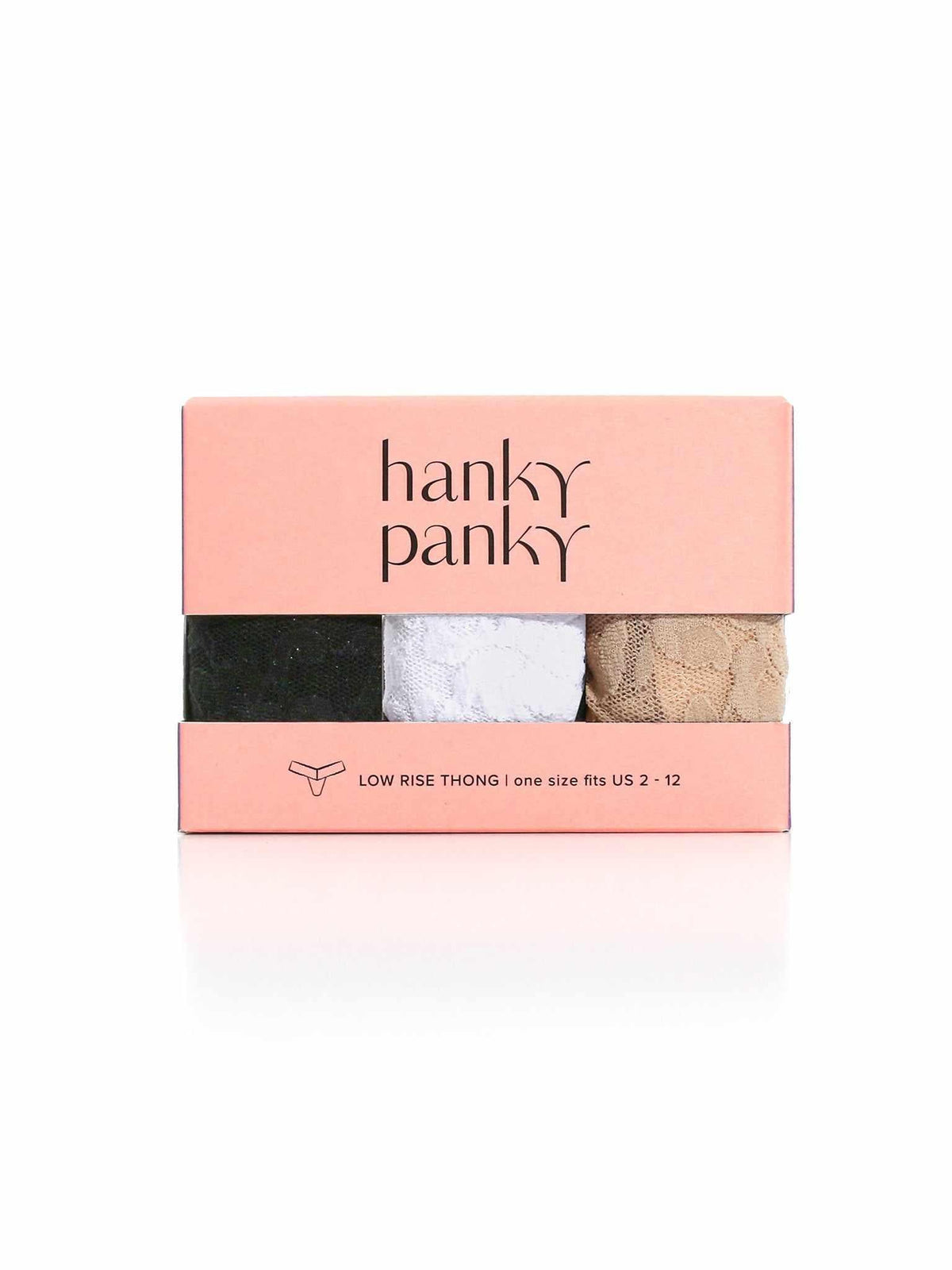 3 Pack Signature Lace® Low Rise Thongs - Hanky Panky