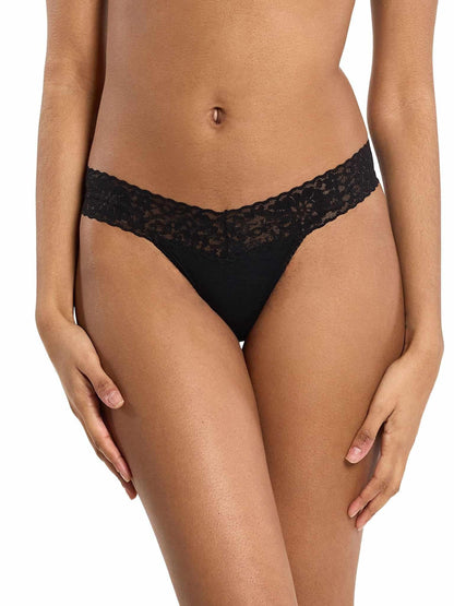 DreamEase™ Low Rise Thong Black - Hanky Panky
