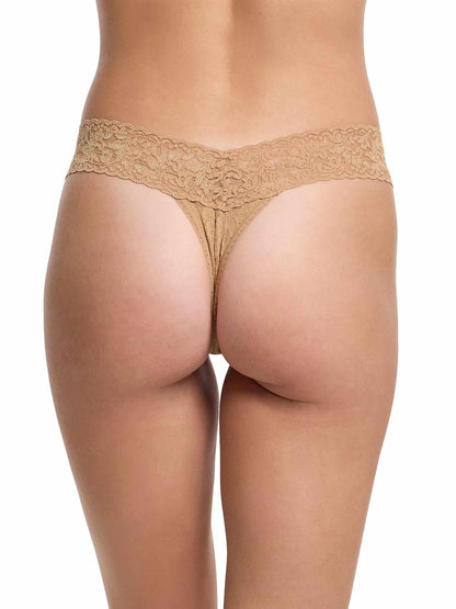 Signature Lace® Low Rise Thong Sun Tan Beige - Hanky Panky