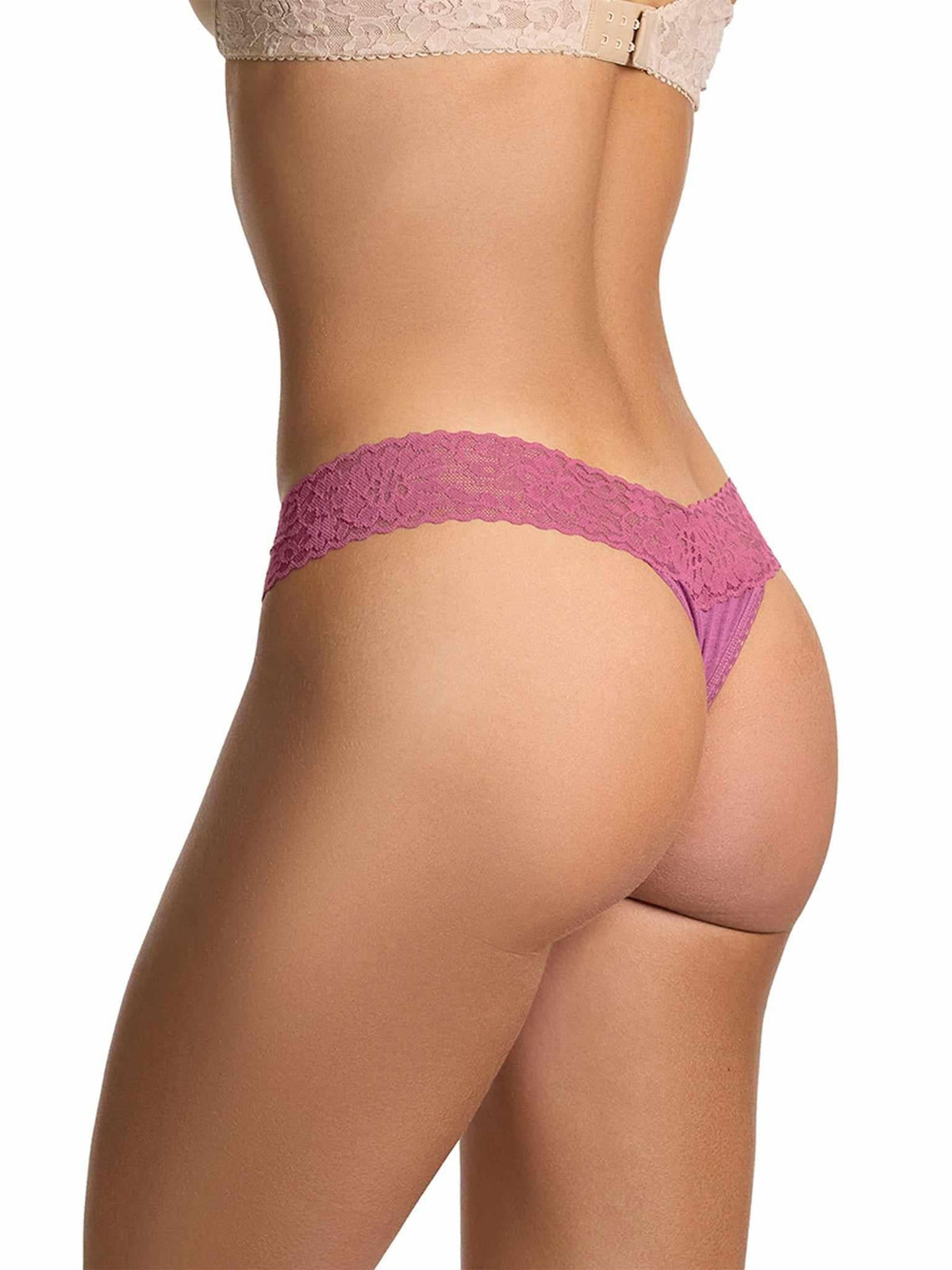 DreamEase™ Low Rise Thong California Raisin Purple - Hanky Panky
