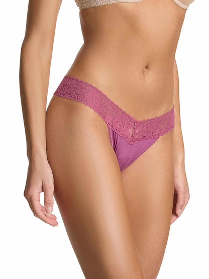 DreamEase™ Low Rise Thong California Raisin Purple - Hanky Panky