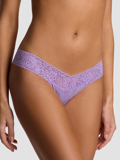 DreamEase™ Low Rise Thong Berry Pie Purple - Hanky Panky