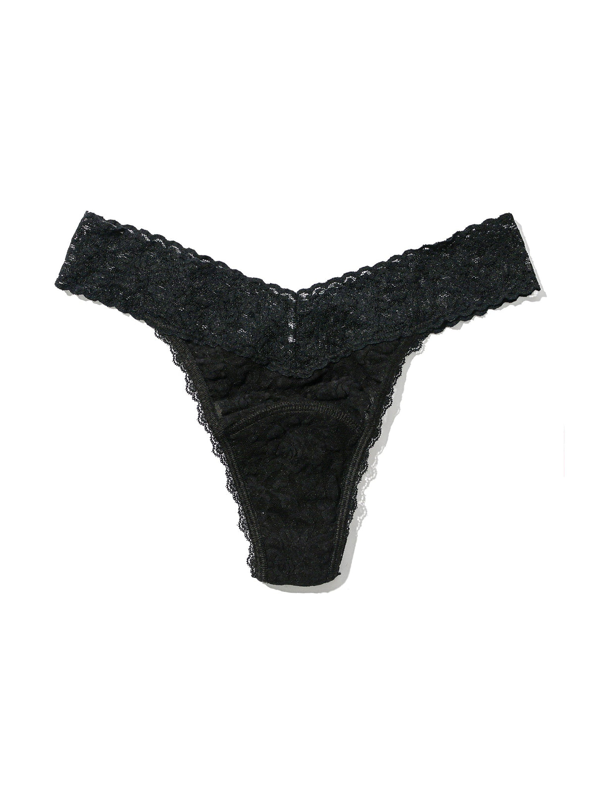 Signature Lace® Leakproof Original Rise Thong Black - Hanky Panky
